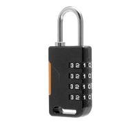 VOSSOT Cadenas à Combinaison 4 Chiffres en Alliage de Zinc 804HP pour Valise, Sacs à Dos, Casiers, Tente - Noir