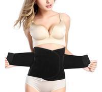 VOSSOT Ceinture Post-Partum Femme M,Gaine Abdominale Réglable avec Fermeture Auto-agrippante, Ceinture de Soutien Abdominal Respirante, Ceinture Post-Partum Confortable