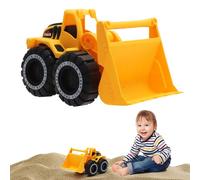 VOSSOT Excavatrice Enfant Camion de Construction Cadeau Chargeuse sur Pneus Construction Véhicules Jouets Bulldozer Chargeuse Pelleteuse Jaune Tractopelle Enfant pour Enfants Garçon Fille 1 2 3 4 Ans