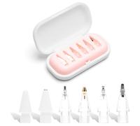 VOSSOT Lot de 6 Pointes de Rechange compatibles avec Apple Pencil 1re/2e génération & USB-C - Pointe Apple Pencil adaptée au Logitech Crayon et Mine Apple Pencil Pro pour écrire