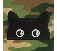 VOSSOT Patchs Velcro Amusants Motif Chat Patch Mignon Chat Curieux à Thermocoller Stickers de Chat Mignon Stickers Écusson Thermocollant Transferts Thermocollant pour Vestes Jeans Sacs à Dos