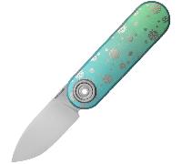 Vosteed Corgi-V S35VN Satin,Evergreen Frost Titanium