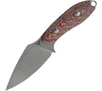 Vosteed Inferno 14C28N Bead Blast Stonewash,Copper Raindrop Micarta D0803