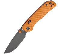 Vosteed Marten 154CM Black Stonewash Orange Aluminium A1606
