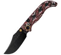 Vosteed Naga S35VN Black Stonewash Ivory Drift Micarta A3905