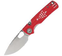Vosteed Porcupine 14C28N Satin Red & White G10 - XMAS A2617