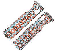 Vosteed Vombat Handle Bamboo Micarta Coral Orbit W0108