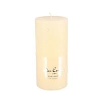 VOSTEEN 12x Bougie Ronde 130/70mm Ø crème - Bougies Table entièrement teinté & avec Protection Incendie - Chandelle Blanche lot