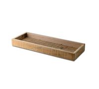 VOSTEEN 1x Plateau en Bois 45x17x4,5cm Marron - Table rectangulaire Polyvalent et de Haute qualité - Tablette en Bois