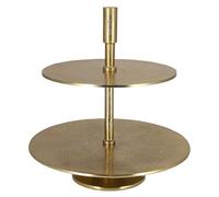 VOSTEEN 1x Serviteur muet en métal 32x30cm doré - Objet Decoration Moderne élégant et de Haute qualité - Plateau Presentation Buffet