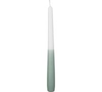 VOSTEEN 4X Bougie Pointue 250/23mm Ø Blanc/Vert - chandelle Couleur Moderne et élégant - Lot de Bougies Fines et Longues