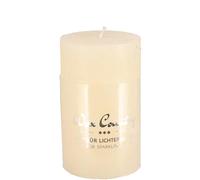 VOSTEEN 4X Bougie Ronde 100/60mm Ø crème - Bougies Table entièrement teinté & avec Protection Incendie - Chandelle Blanche lot