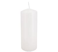 VOSTEEN 4X Bougie Ronde 150/58mm Ø Blanc - Bougies Table trempée en Surface & avec Protection Incendie - Chandelle Blanche lot