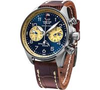 Vostok Europe 6S21-325A667 Montre Homme Space Race Chronographe Marron/Bleu
