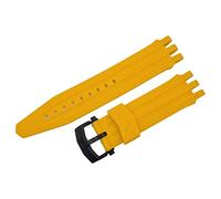 Vostok Europe Energia Rocket Bracelet de rechange en silicone 26 mm pour montres Energia 2, Jaune/noir mat