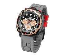 Vostok Europe Montre à Quartz pour Homme, chronographe, 20 ATM, K1, Verre minéral avec Bracelet Interchangeable, Boron, Bullhead