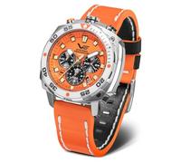 Vostok Europe Montre à Quartz pour Homme Systema Periodicum Chronographe 20ATM K1 Verre minéral avec Bracelet Interchangeable, Fluo, Bracelet