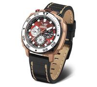 Vostok Europe Montre à Quartz pour Homme Systema Periodicum Chronographe 20ATM K1 Verre minéral avec Bracelet Interchangeable, phosphore, Bracelet