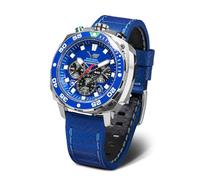 Vostok Europe Montre à quartz pour homme Systema Periodicum Chronographe 20ATM K1 Verre minéral avec bracelet interchangeable, Hydrogène, bracelet