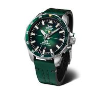 Vostok Europe Montre pour Homme avec Bracelet en Cuir N1 Rocket Automatique 20 ATM SII NH35A Date, 225a710 - Vert/Vert, Bracelet