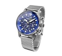 Vostok Europe Montre pour homme Expedition South Pole Chronographe Acier/Bleu VR42-592A762-B, Bracelet