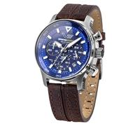 Vostok Europe Solar Expedition South Pole VR42-592A762 Chronographe pour homme, marron/bleu, argent, moderne