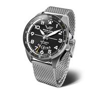 Vostok Europe Space Race Montre automatique pour homme 20 ATM avec date en différentes variantes, Argenté/noir/bracelet en métal