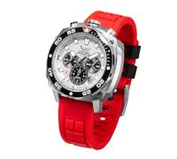 Vostok Europe Systema Periodicum Montre chronographe à Quartz pour Homme 20 ATM K1 Verre minéral avec Bracelet Interchangeable, Oxygène, Bracelet :