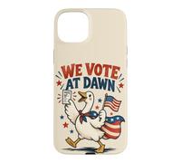 Vote drôle d'oie Patriotique pour Le Jour des élections Coque pour iPhone 15 Plus