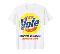 Vote Removes Stubborn Orange Stains Distressed Vintage T-Shirt