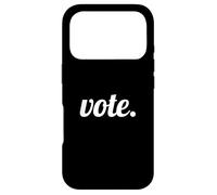 Vote Text Design White Font Coque pour iPhone 17 Pro