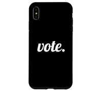 Vote Text Design White Font Coque pour iPhone XS Max