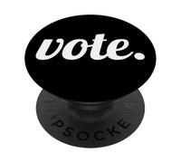 Vote Text Design White Font PopSockets PopGrip Adhésif