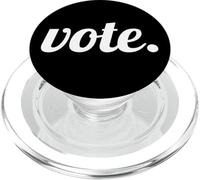 Vote Text Design White Font PopSockets PopGrip pour MagSafe