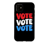 Vote Vote Vote Sensibilisation au Vote Droits de l'électeur Retro Groovy Coque pour iPhone 11