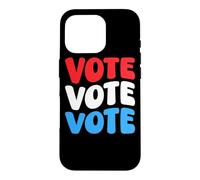 Vote Vote Vote Sensibilisation au Vote Droits de l'électeur Retro Groovy Coque pour iPhone 16 Pro
