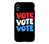 Vote Vote Vote Sensibilisation au Vote Droits de l'électeur Retro Groovy Coque pour iPhone X/XS