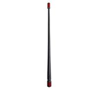 Votex - The Spartan - Antenne courte en caoutchouc flexible de 34 cm pour Chevrolet Silverado 1500, 2500, 3500 | GMC Sierra 1500, 2500, 3500 - Bordure en fibre de carbone rouge - Bobine interne en