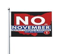 Votez non en novembre toutes les saisons drapeau de jardin bannière de cour pour cour jardin drapeaux de décoration extérieure imprimés recto-verso