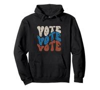 Votez Votez Votez Retro Groovy Civic Design Sweat à Capuche