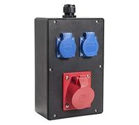 VOTHA® Distributeur mural en caoutchouc plein - Prise câblée « Gerlos » 230 V~ 2, CEE 16 A, 400 V~ 1.