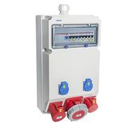 VOTHA® Distributeur mural filaire "Weimar" avec prise de courant 230 V~ 2, CEE 16 A, 400 V~ 1, LS 16 A, 1 broche, C 2, CEE 63 A, 400 V~ 1