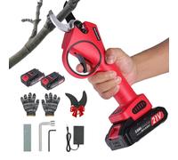 Vothen Sécateur Électrique 30mm, Coupe Branche 21V avec 2×2000mAh Batteries Rechargeables, Lame SK5, Autonomie Longue pour Taille Arbres Fruitiers, Vignes, Oliviers et Haies