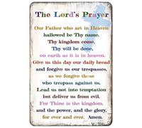 VOTHI Décoration murale de prière du Seigneur, décoration religieuse, art mural chrétien, cadeaux catholiques pour étude de la Bible, église, école du dimanche, art mural inspirant béni pour chambre