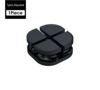 Vothoon Organisateur De Câble Enrouleur De Câble Croisé En Silicone Clips De Gestion De Câble Flexibles Support De Câble Pour Souris Casque Écouteur - Type Square-1 Pcs