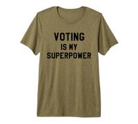 Voting is My Superpower Voting Rights Register Show Up Vote T-Shirt Haut de Gamme
