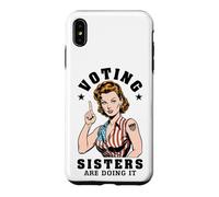 Voting Sisters are Doing It Drapeau américain Coque pour iPhone XS Max