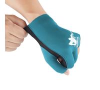 Votinu Gants de billard respirants pour main gauche - Gants de piscine confortables à séchage rapide à 3 doigts pour billard, snooker, carambole, piscine, utilisation prolongée (vert, main gauche