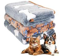 Votoko 3 Pièces Couverture pour Chien et Chat, Lavable pour, Flanelle Douce (L (107 x 75 cm))