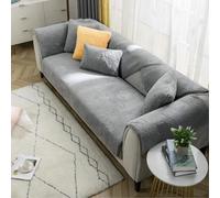 Votoko Couvre Canapé, Housse De Canapé D’Angle 3 Places, Protege Canape, Épais Et Chaud, Housse Canapé Antidérapante, Adapté à Toutes Sortes De Canapés(70 * 180cm, Gris)